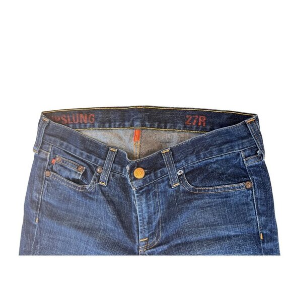 J. Crew Vintage Hip-Slung Jeans Dark Wash Bootcut Sz 27 EUC Made in USA preppy - Picture 4 of 6